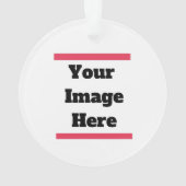 Aanpassen met uw Afbeelding of tekst Ornament (achterkant)