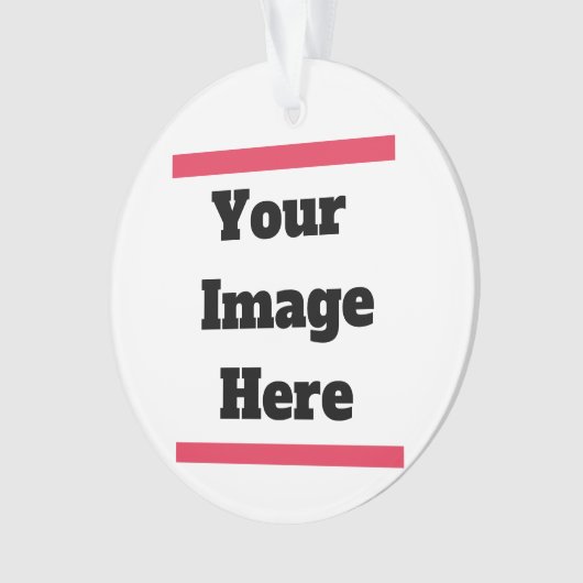Aanpassen met uw Afbeelding of tekst Ornament (voorkant)