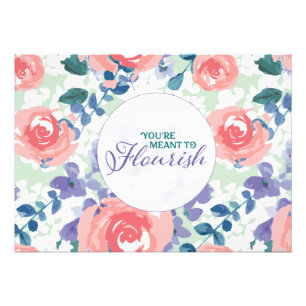 Aanpassen met uw eigen kunst of offerte foto afdruk