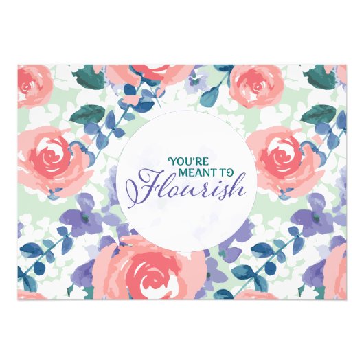 Aanpassen met uw eigen kunst of offerte foto afdruk (Voorkant)