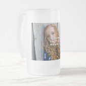 Aanpassen met uw foto matglas bierpul (Voorkant links)