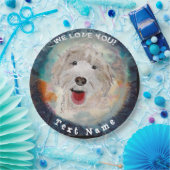 Aanpassen met uw foto papieren bordje (Feest)