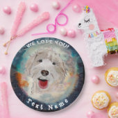 Aanpassen met uw foto papieren bordje (Feest)