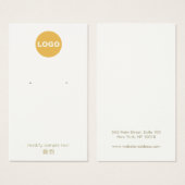 Aanpassen met uw Logo-crème dat verdient Visitekaartje (Voorkant /achterkant)