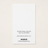 Aanpassen met uw Logo oorbel display Visitekaartje (Achterkant)