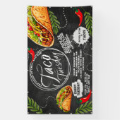 Aanpassen Mexicaanse Restaurant Taco dinsdag Graph Spandoek (Verticaal)