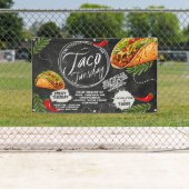 Aanpassen Mexicaanse Restaurant Taco dinsdag Graph Spandoek (Insitu)