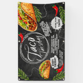 Aanpassen Mexicaanse Restaurant Taco dinsdag Graph Spandoek (Verticaal)