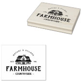 Aanpassen  Moderne Boerderij Logo Rubberstempel (Gestempeld)