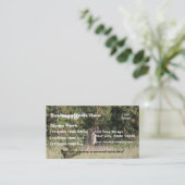 (Aanpassen) Mooie Coyote foto in Yellowstone Visitekaartje (Staand voorkant)