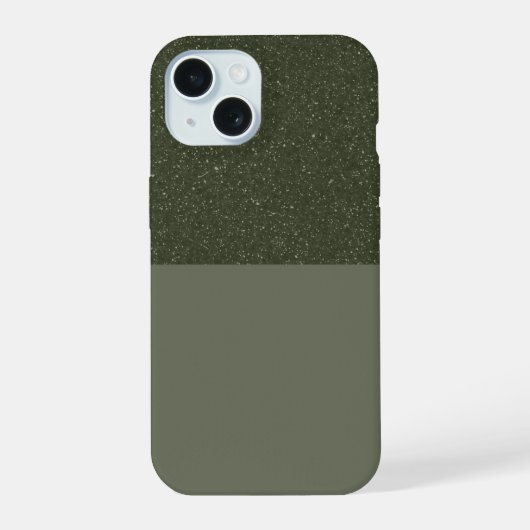 Aanpassen Moss Green Noise iPhone 15 Hoesje (Achterkant)