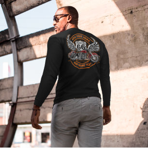 Aanpassen  Motorfietsroute 66 Angel Wings T-shirt