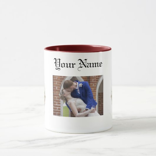 Aanpassen Naam Foto Owl Klassieke Mok, 11 oz Mok (Midden)