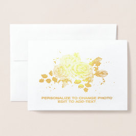 Aanpassen Naam toevoegen Foto of Illustratie Folie Kaarten