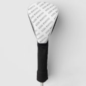 Aanpassen Naam toevoegen Foto of Illustratie Golfheadcover (Voorkant)