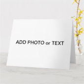 Aanpassen Naam toevoegen Foto of Illustratie Kaart (Gele Bloem)