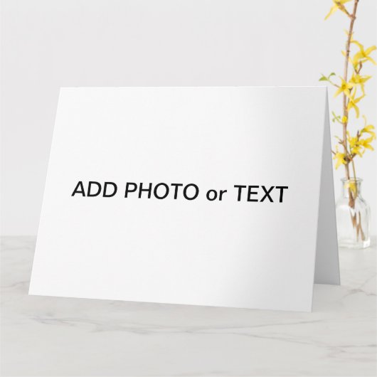 Aanpassen Naam toevoegen Foto of Illustratie Kaart (Gele Bloem)