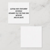 Aanpassen Naam toevoegen Foto of Illustratie Notitiekaartje (Voorkant / Achterkant)