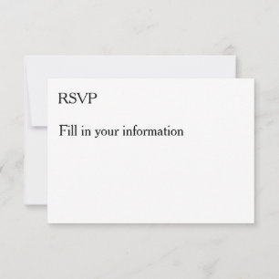 Aanpassen Naam toevoegen Foto of Illustratie RSVP Kaartje
