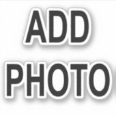 Aanpassen Naam toevoegen Foto of Illustratie Sticker (Voorkant)