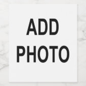 Aanpassen Naam toevoegen Foto of Illustratie Wijn Etiket (Enkel label)