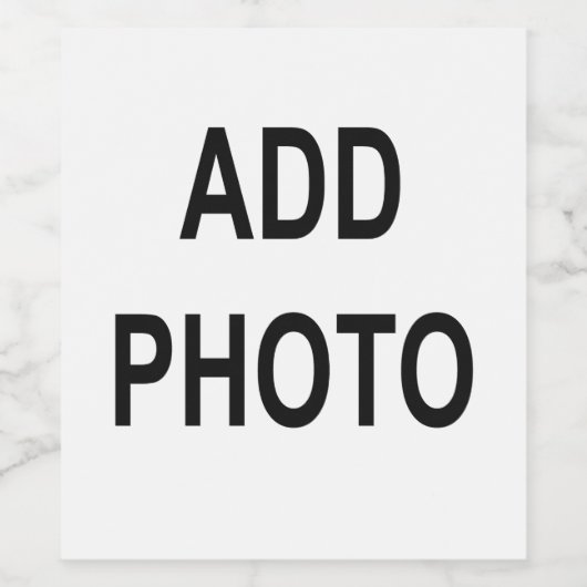 Aanpassen Naam toevoegen Foto of Illustratie Wijn Etiket (Enkel label)
