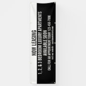 Aanpassen nu leasing appartementen te huur spandoek (Verticaal)