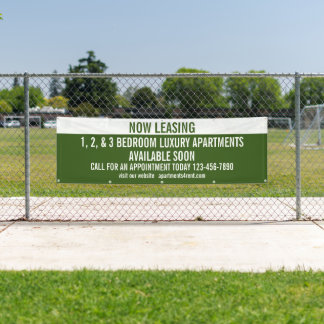 Aanpassen nu leasing appartementen te huur spandoek