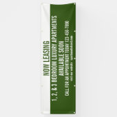 Aanpassen nu leasing appartementen te huur spandoek (Verticaal)