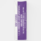 Aanpassen nu leasing appartementen te huur spandoek (Verticaal)