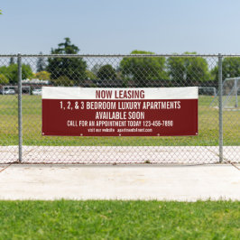 Aanpassen nu leasing appartementen te huur spandoek