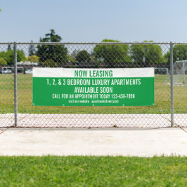 Aanpassen nu leasing appartementen te huur spandoek