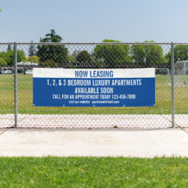 Aanpassen nu leasing appartementen te huur spandoek