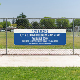 Aanpassen nu leasing appartementen te huur spandoek