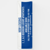 Aanpassen nu leasing appartementen te huur spandoek (Verticaal)