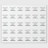 Aanpassen - Ontwerp - Voeg uw logo toe Cadeaupapier (Vlak)