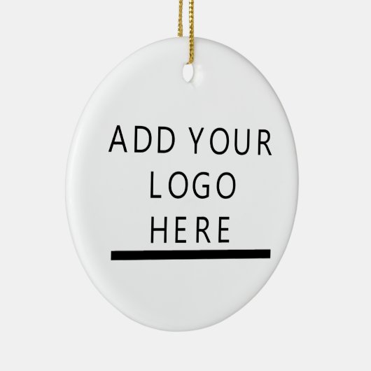 Aanpassen - Ontwerp - Voeg uw logo toe Keramisch Ornament (Rechts)