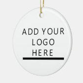 Aanpassen - Ontwerp - Voeg uw logo toe Keramisch Ornament (Links)