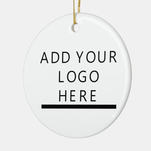 Aanpassen - Ontwerp - Voeg uw logo toe Keramisch Ornament (Links)