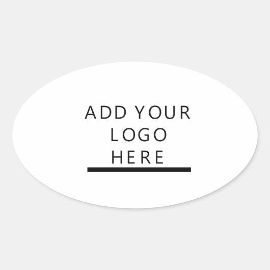 Aanpassen - Ontwerp - Voeg uw logo toe Ovale Sticker (Voorkant)