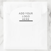 Aanpassen - Ontwerp - Voeg uw logo toe Ovale Sticker (Tas)