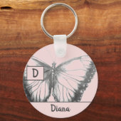 Aanpassen op de Sleutelhanger Butterfly Button (Voorkant)
