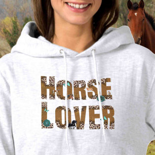 Aanpassen op Paard Liefhebber  Hoodie