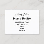 Aanpassen Open Huis Visitekaartje (Achterkant)