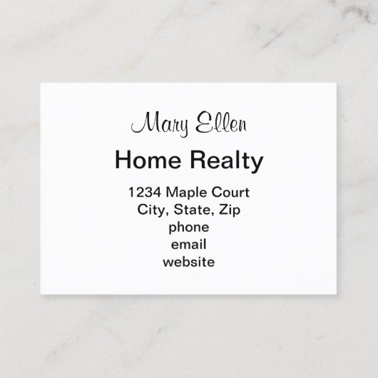 Aanpassen Open Huis Visitekaartje (Achterkant)