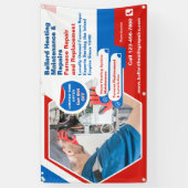 Aanpassen Oven Verwarmingssysteem Reparatie Spandoek (Verticaal)
