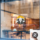 Aanpassen Paralegal Notary Services Business Front Raamsticker (Cafe Raam)