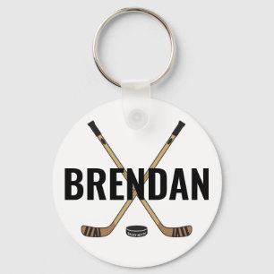 Aanpassen Pas de Hockey Name Hockey Sticks aan Sleutelhanger