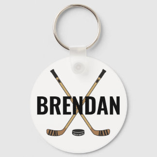Aanpassen Pas de Hockey Name Hockey Sticks aan Sleutelhanger