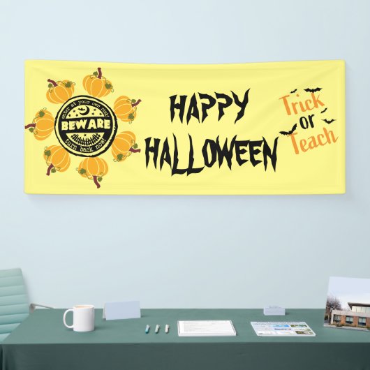 Aanpassen Personaliseer Halloween Decorations Part Spandoek (Beurs)